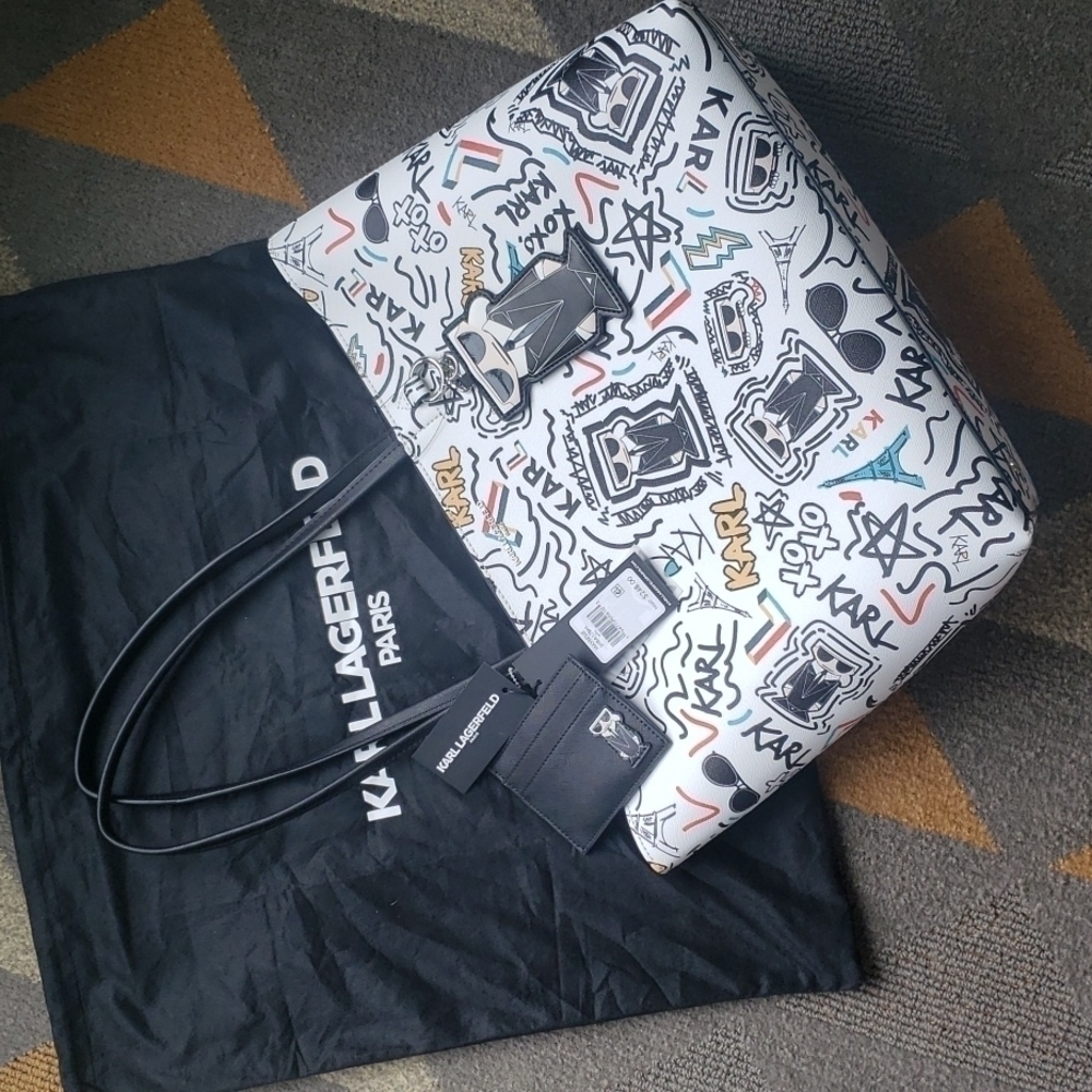𝅺karl Lagerfeld Paris tote. NWT.